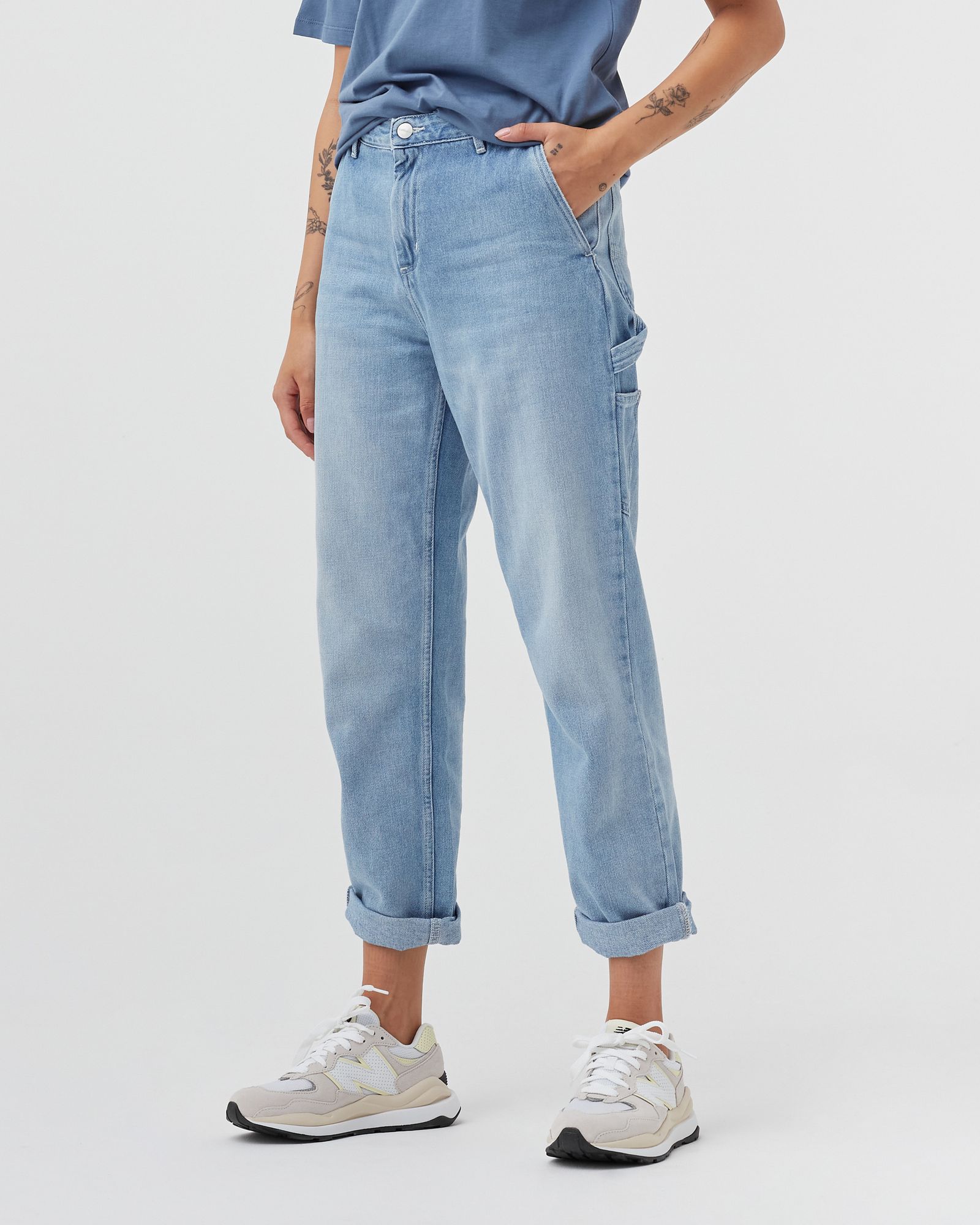 WMNS Pierce Pant Cotton Blue Denim
