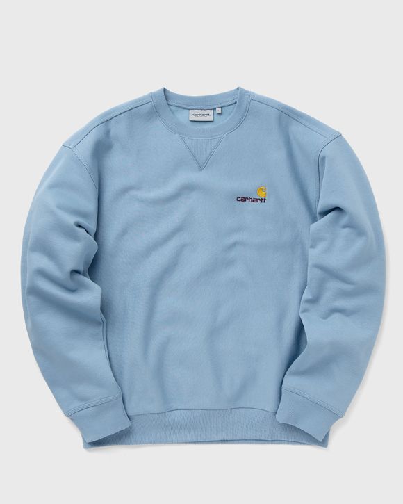 Carhartt WIP American Script Sweat Blue - FROSTED BLUE