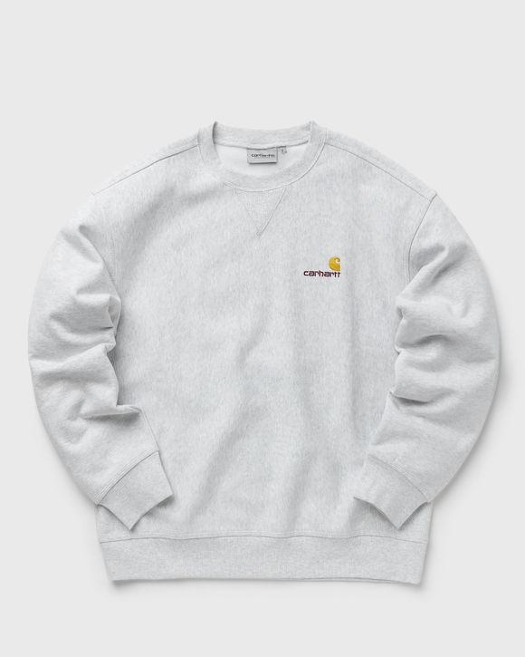 Carhartt WIP American Script Sweatshirt Grey ASH HEATHER