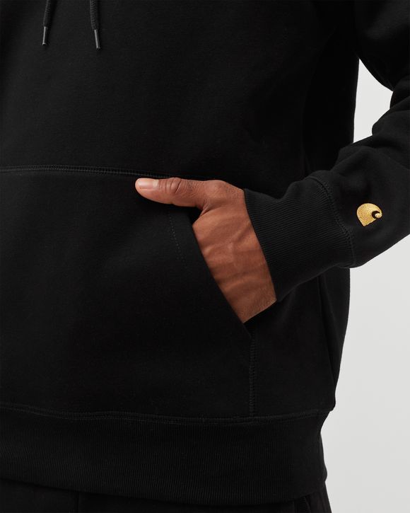 Carhartt WIP - Hooded Chase Sweatshirt - Black/Gold