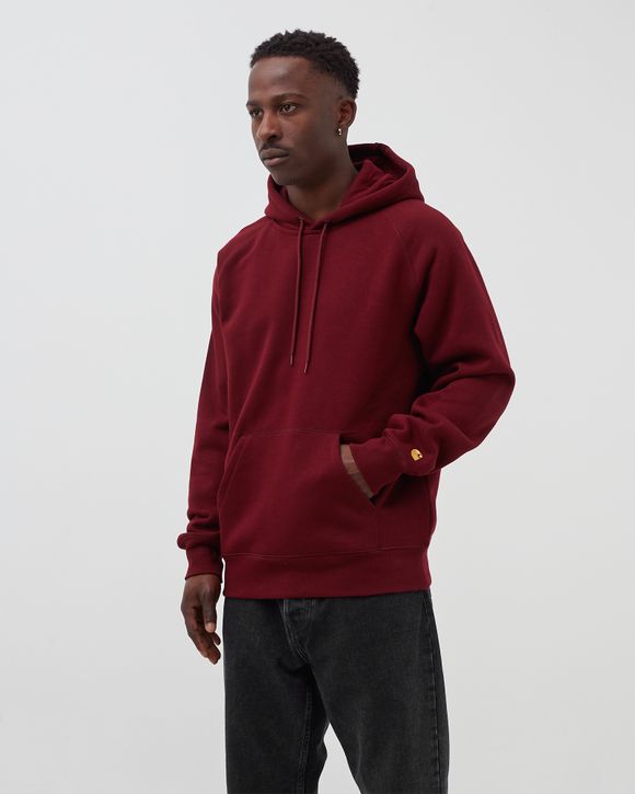 Carhartt WIP Chase HOODIE Red Jam Gold