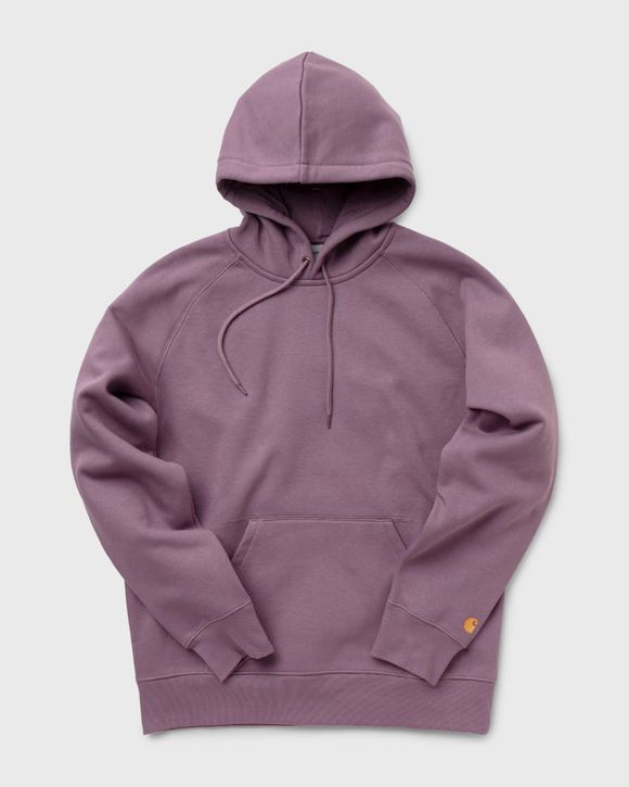 Carhartt WIP Hooded Chase Sweat Red MISTY THISTLE GOLD