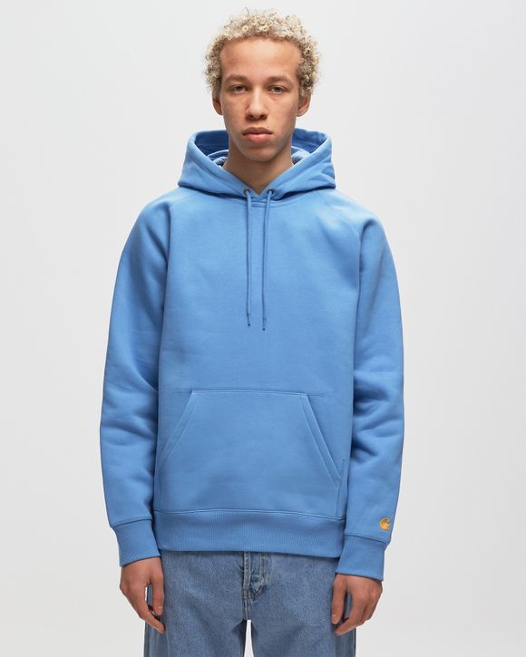 Carhartt WIP Hooded Chase Sweat Blue PISCINE GOLD