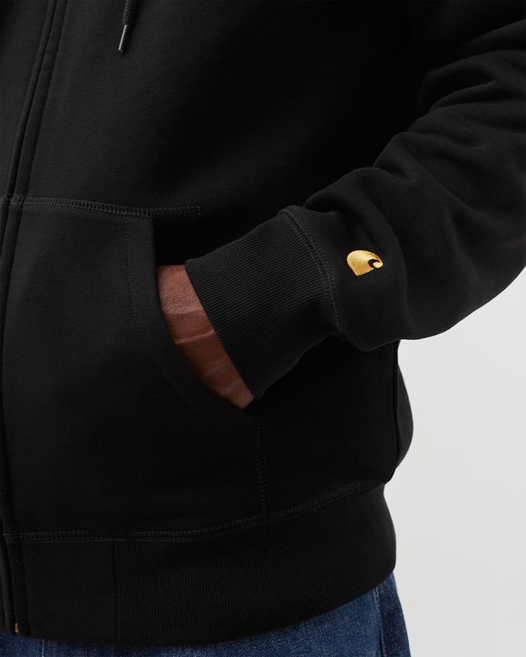 Carhartt WIP Hooded Chase Jacket Black - Black / Gold