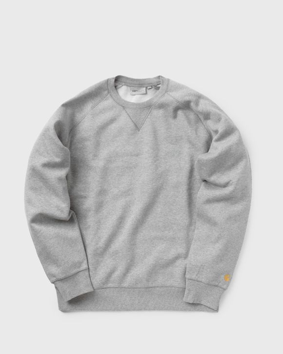 Carhartt WIP Chase Sweatshirt Grey - Grey Heather / Gold