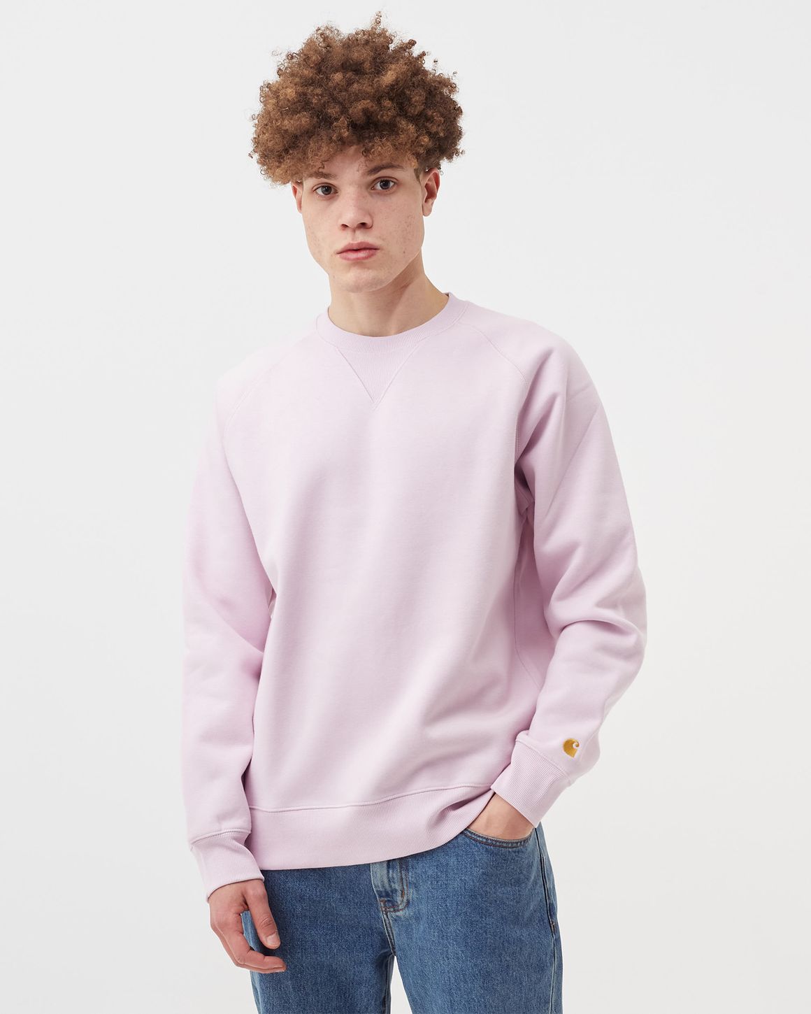 Carhartt WIP Chase Sweatshirt Pink | BSTN Store