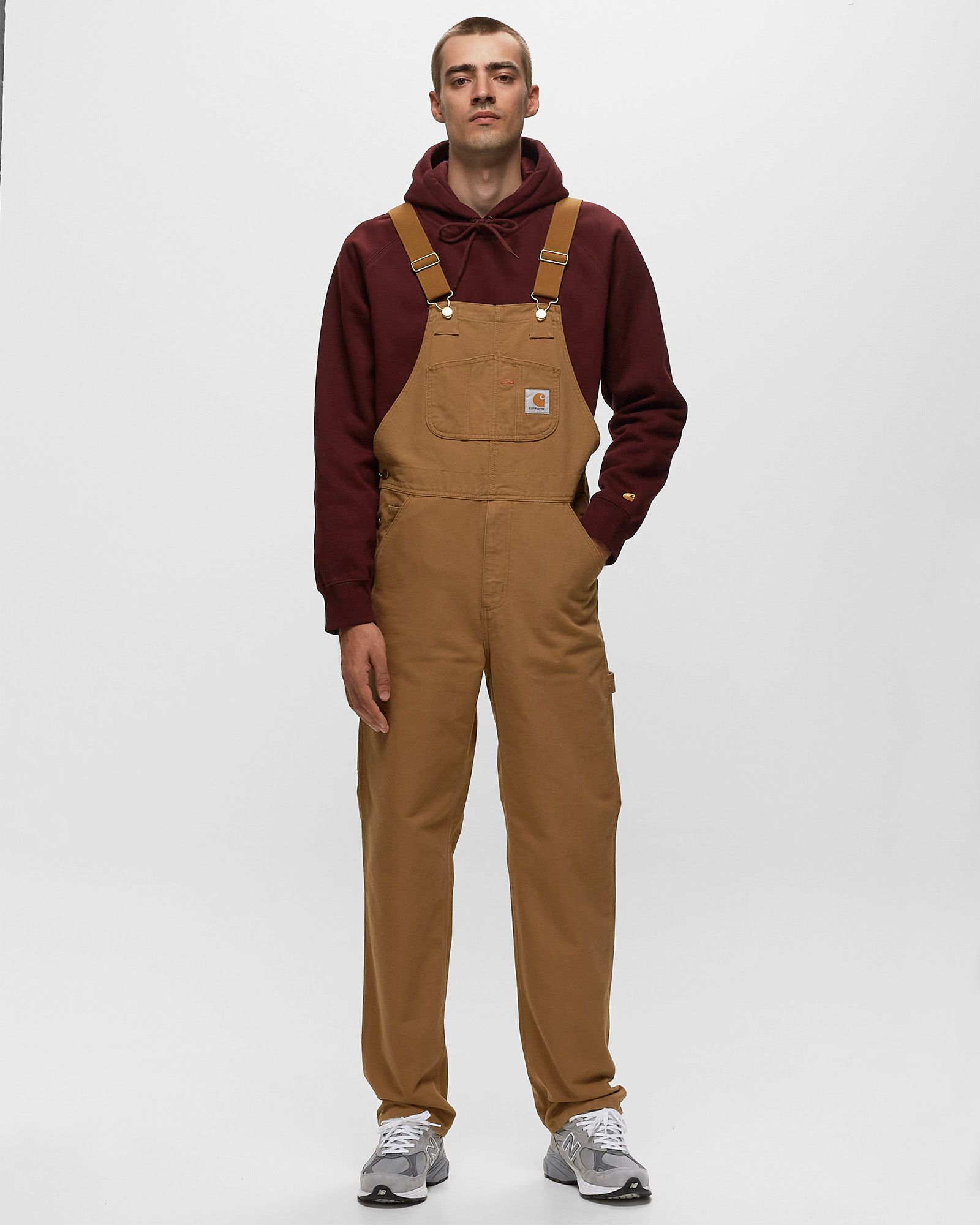 パンツ Carhartt wip Bib overall Carhartt WIP - W' Bib Overall Straight - Dusty H Brown