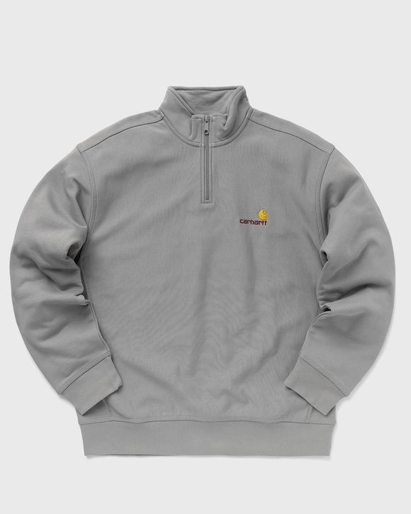 Carhartt WIP Half Zip American Script Sweat Grey BSTN Store