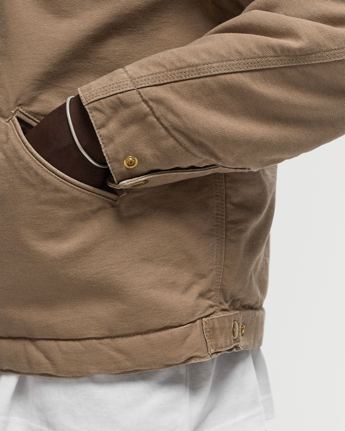 Detroit Lサイズ jacket carhartt ブラウン Detroit Lサイズ jacket carhartt ブラウン