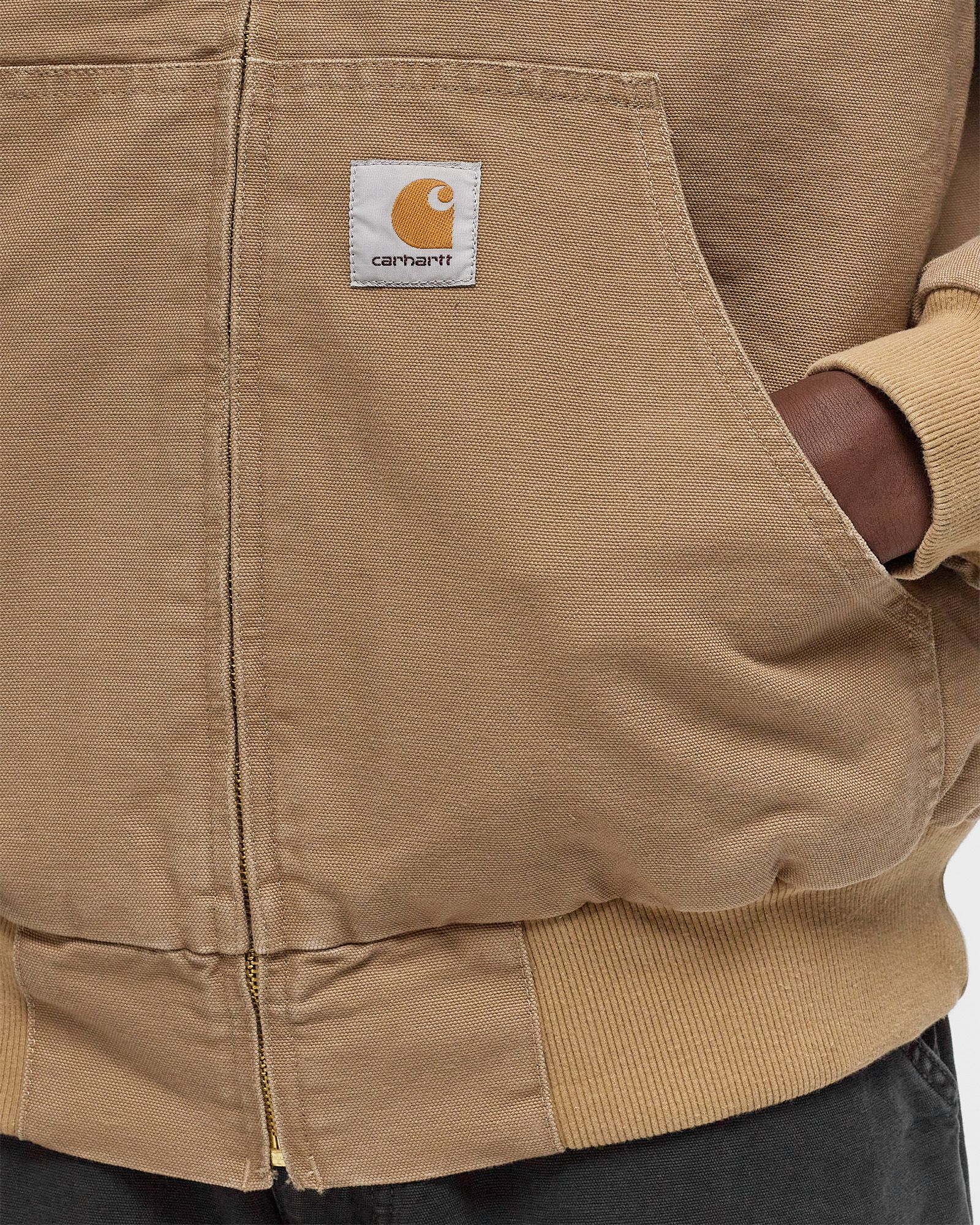 Carhartt ボタンアップジャケット ベージュ/ブラウン carhartt(カーハート) 90's ワッペンダック地ジャケット/裏ボア