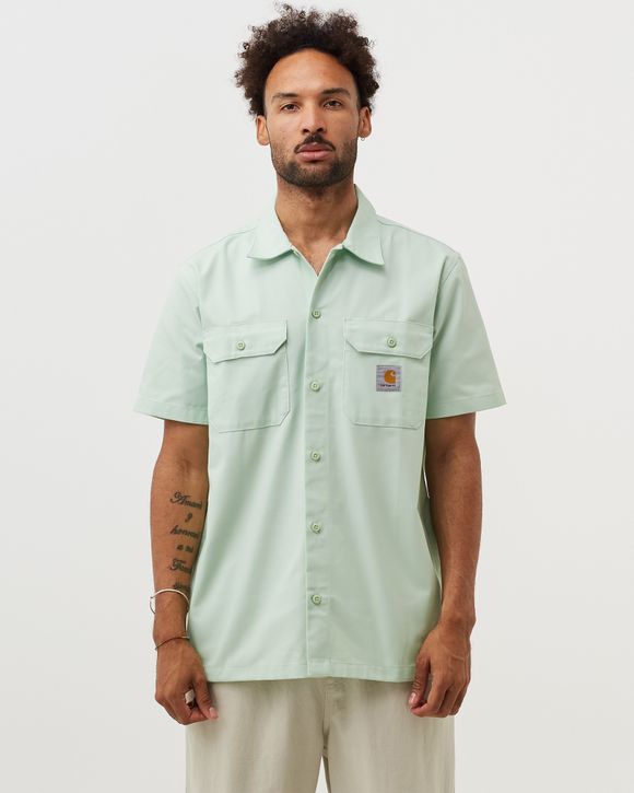 Carhartt WIP master short sleeve shirt in green