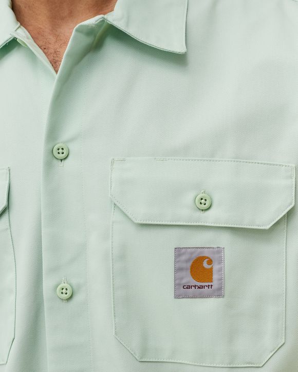 Carhartt WIP S/S Master Shirt Green - PALE SPEARMINT