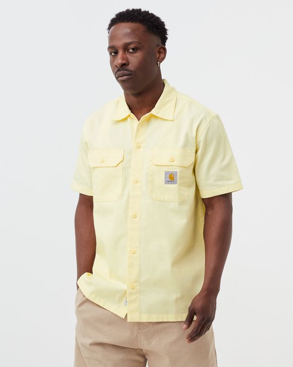 Carhartt WIP S/S Master Shirt Yellow - SOFT YELLOW