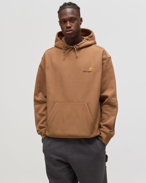 Carhartt WIP Hooded American Script Sweat Brown BUFFALO