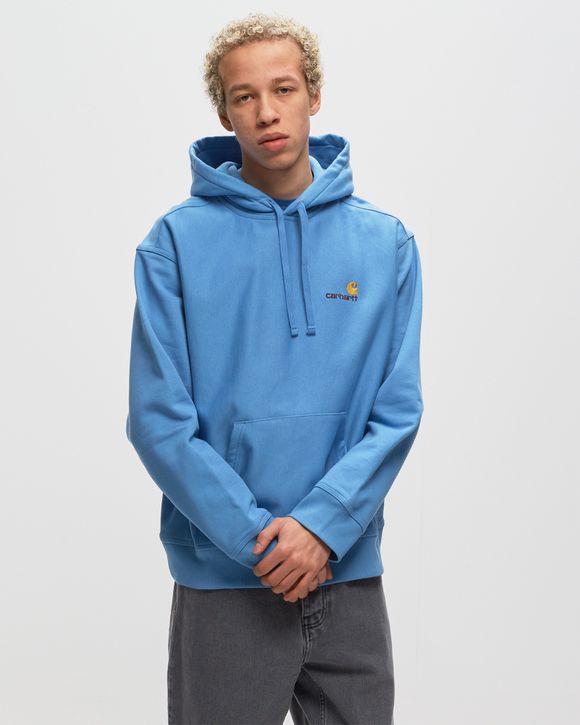 Carhartt WIP Hooded American Script Sweat Blue BSTN Store