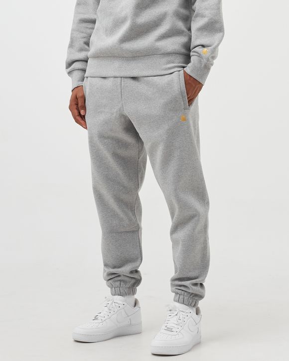 Carhartt WIP Chase Sweat Pant Grey - Grey Heather / Gold