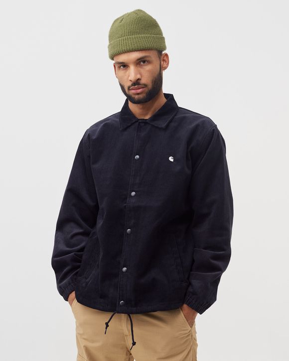 Carhartt WIP Corduroy Coach Jacket Blue - DARK NAVY / WAX