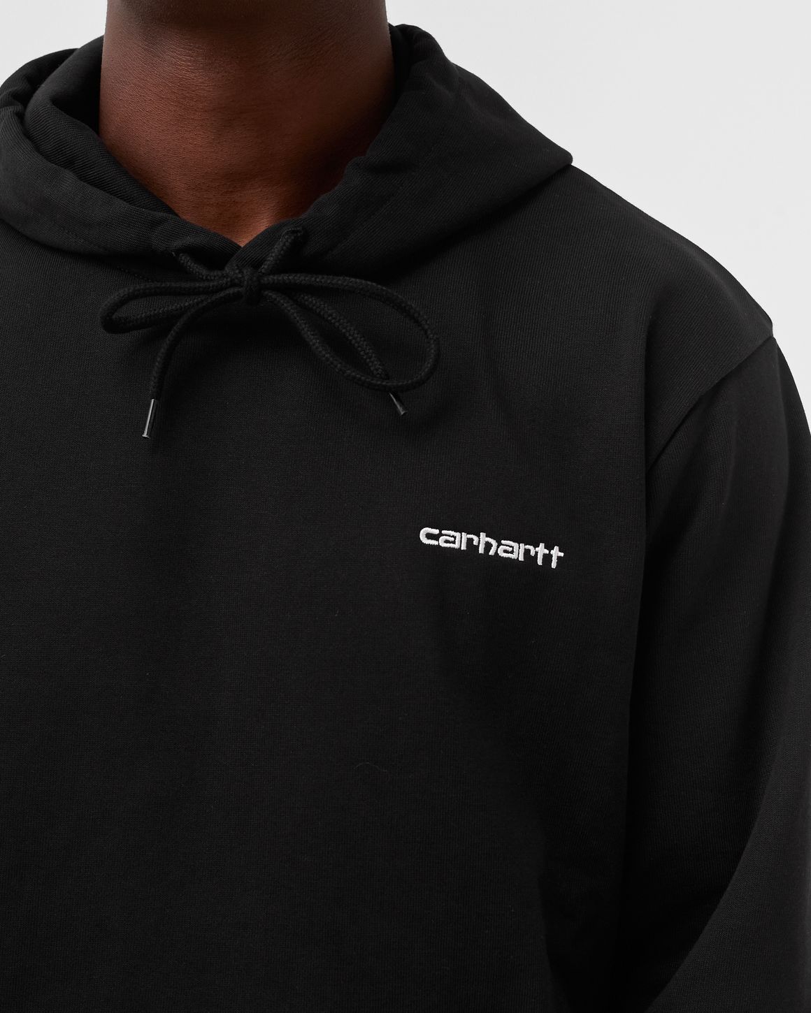 Carhartt WIP Script Embroidery Hoodie Black | BSTN Store