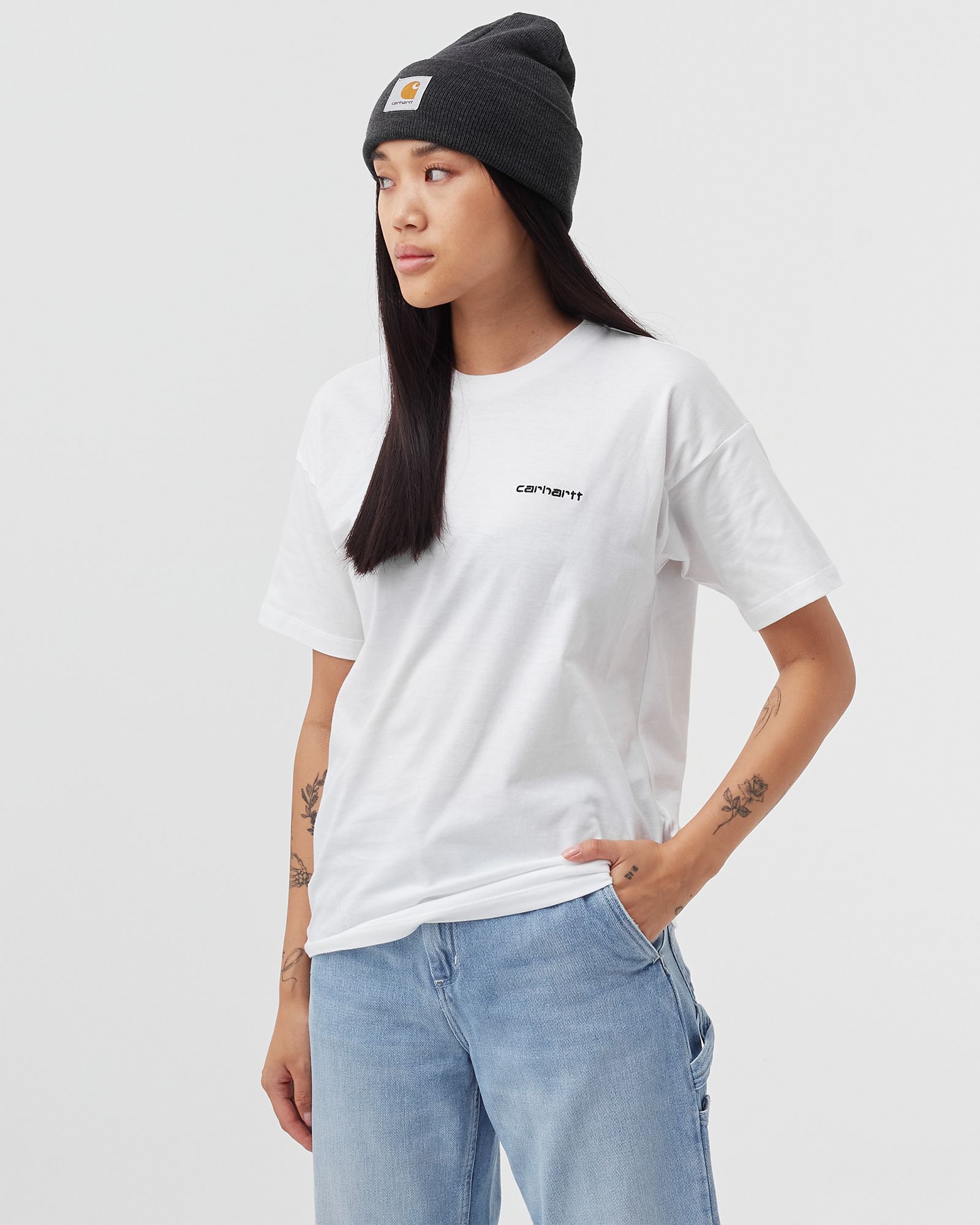 WMNS Script Embroidery Tee
