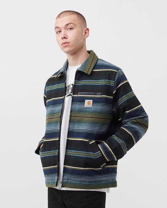 Carhartt WIP Detroit Tuscon Jacket Black - TUSCON STRIPE, BLACK