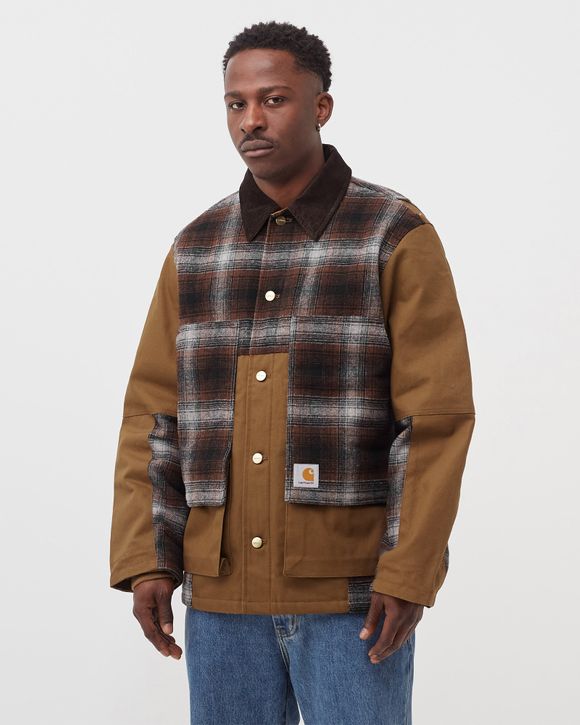 Carhartt WIP Highland Jacket Brown - HAMILTON BROWN / HIGHLAND CHECK,  OFFROAD