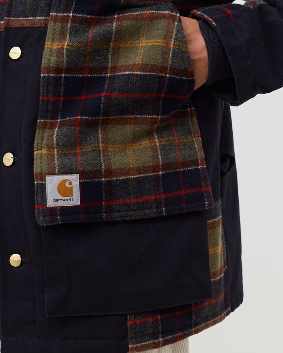 Carhartt WIP Highland Jacket Multi - DARK NAVY / BARRON CHECK, SEAWEED