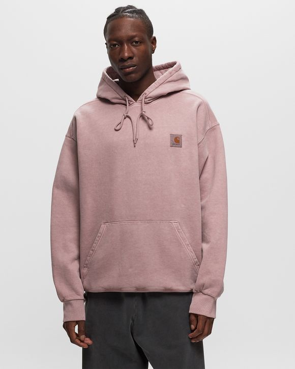 Carhartt WIP Hooded Vista Sweat Pink GLASSY PINK GARMENT DYED