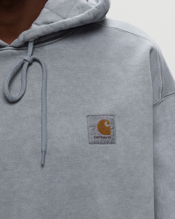 Carhartt WIP Hooded Vista Sweat Blue - MIRROR GARMENT DYED