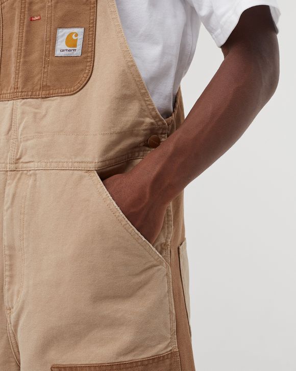 Carhartt WIP Double Knee Bib Overall Brown - Dusty H Brown / Hamilton Brown