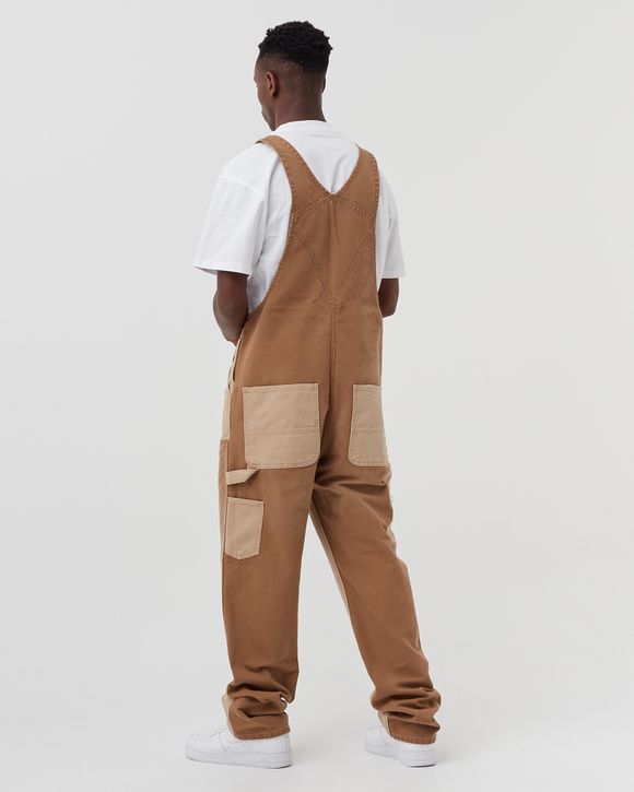 Carhartt WIP Double Knee Bib Overall Brown - Dusty H Brown / Hamilton Brown