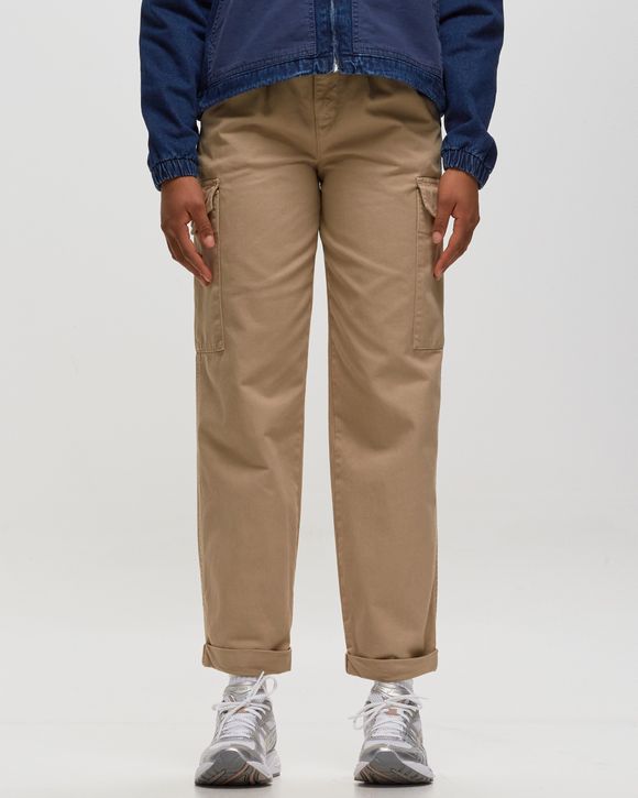 Carhartt WIP WMNS Collins Pant Beige - WALL GARMENT DYED