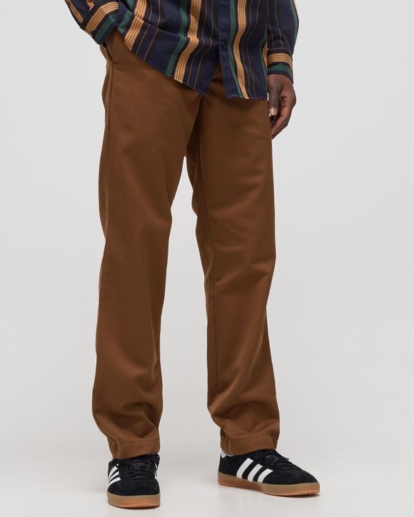 Carhartt WIP Mens Master Pant Tobacco Brown Rinsed Denison Twill