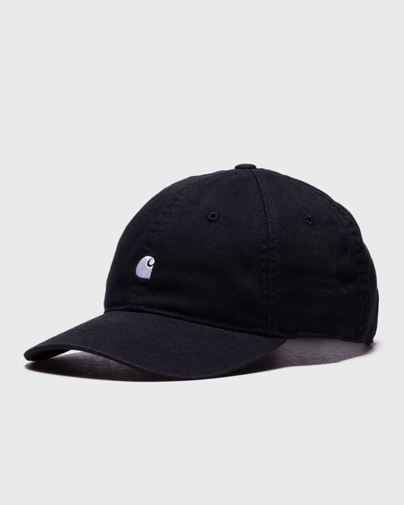 Gorra Carhartt WIP Madison Logo Cap Black White Ajustable Visera curva