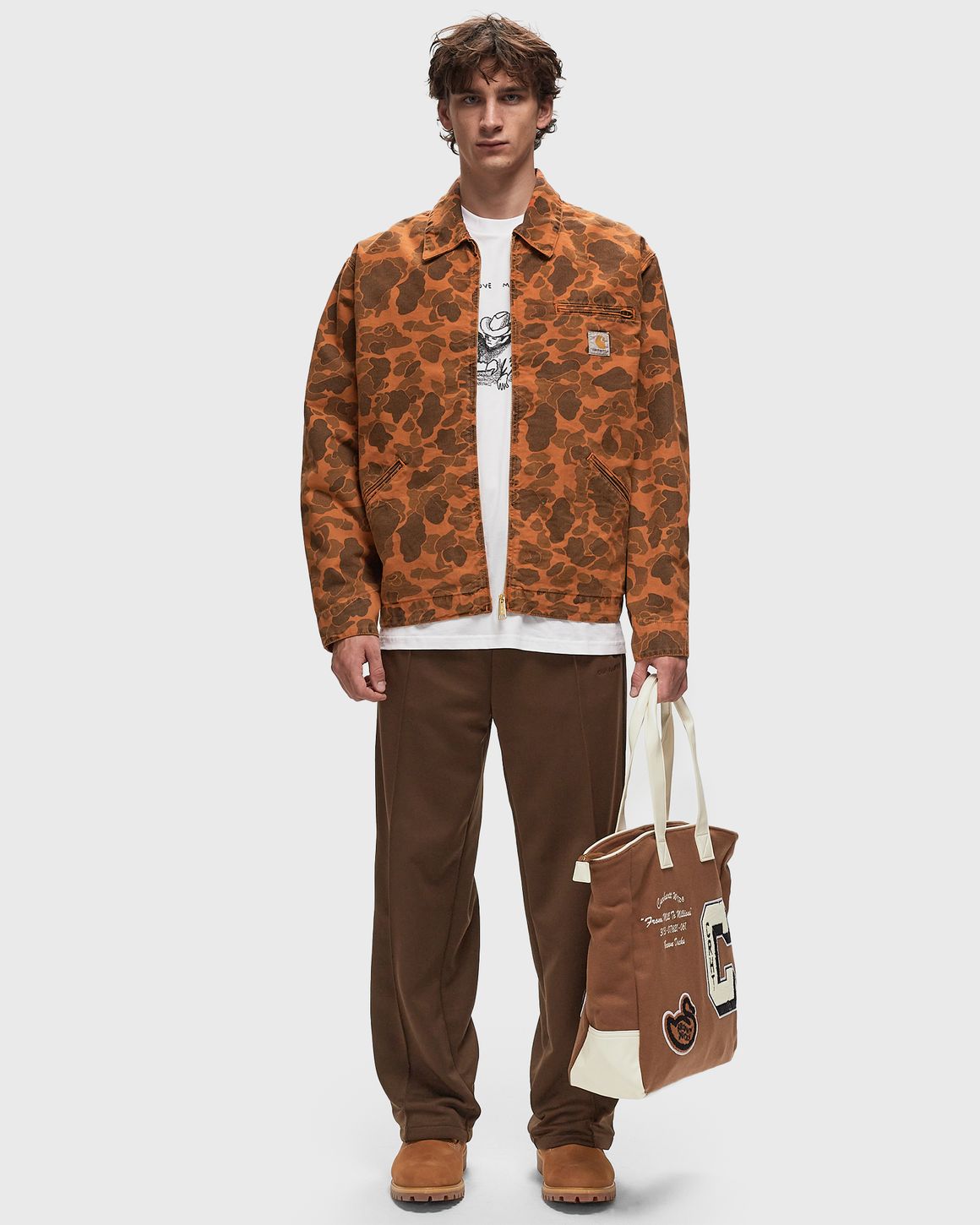 Carhartt WIP Duck Detroit Jacket カモ柄　迷彩 Carhartt WIP Duck Detroit Jacket カモ柄 迷彩 - メルカリ