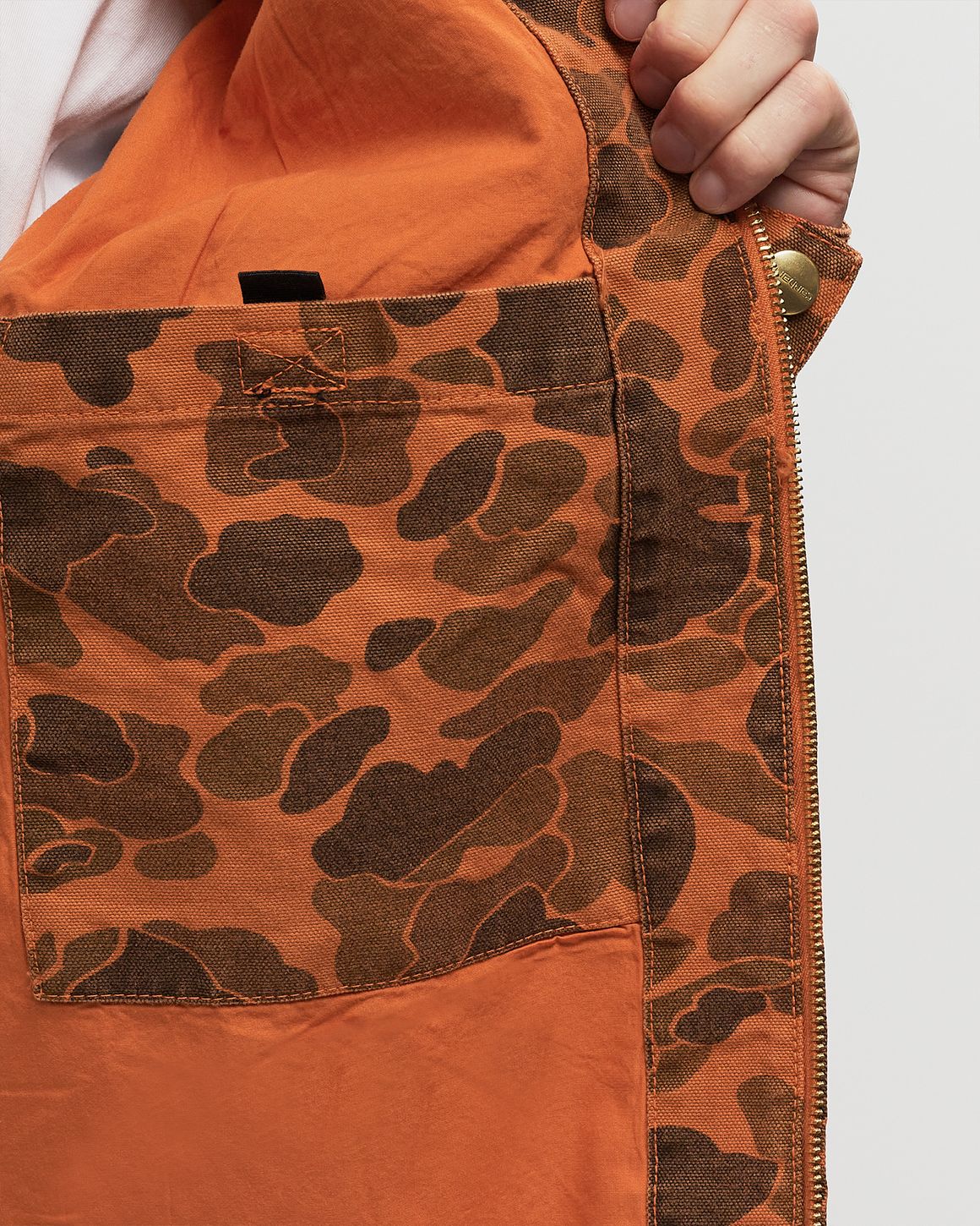 Carhartt WIP Duck Detroit Jacket Orange | BSTN Store Carhartt WIP Duck Detroit Jacket Orange | BSTN Store