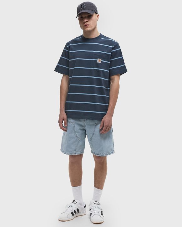 Carhartt WIP S/S Aiken Pocket Tee Blue | BSTN Store