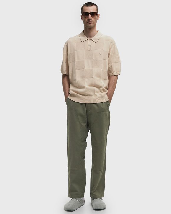 Carhartt WIP S/S Checker Polo Beige | BSTN Store