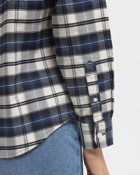 シャツ CARHARTT L/S TARBELL SHIRT SA984 Carhartt WIP L/S Tarbell Shirt, Tarbell Check, Dark Navy
