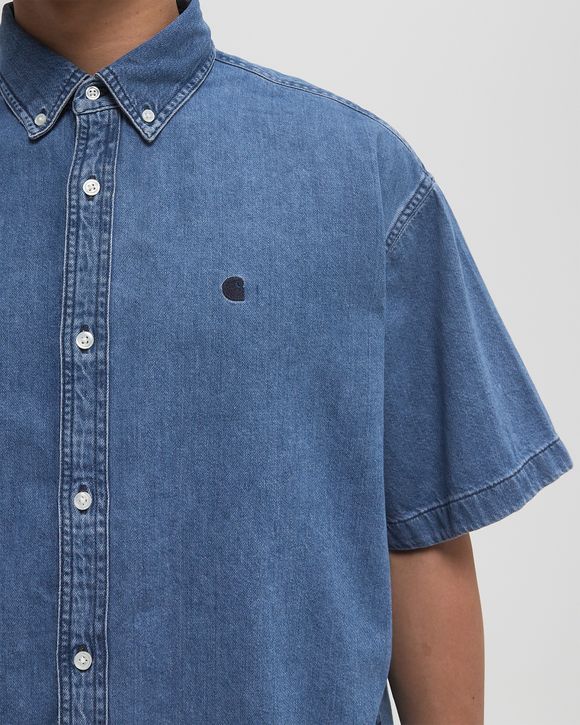 Carhartt WIP S/S Lucas Shirt Blue | BSTN Store