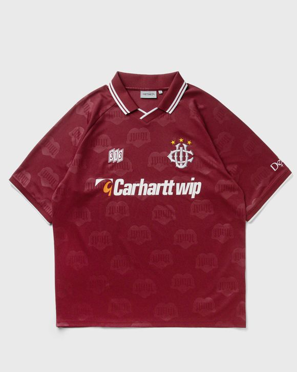CarharttWIP S/S HARTT’S FOOTBALL T-SHIRT Carhartt WIP S/S Hartt's Football Tee Red | BSTN Store