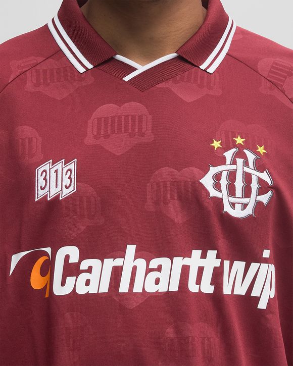 Carhartt WIP S/S Hartt's Football Tee Red | BSTN Store