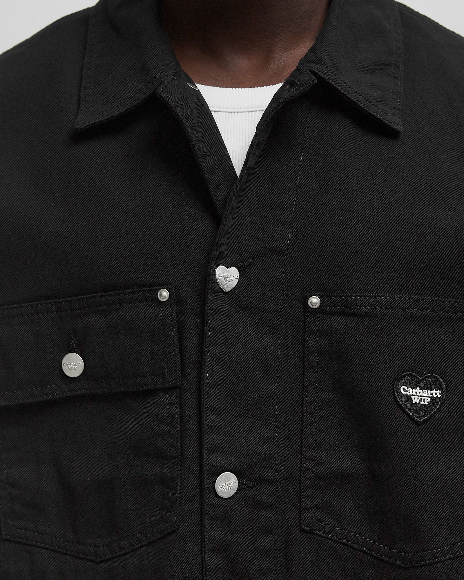 ジャケット・アウター Carhartt wip drewe chore coat black Carhartt Work In Progress Drewe Chore Coat | Black Rinsed