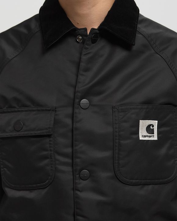 【関税&送料込】Carhartt Wip Alumni Chore Coat Jacket In Bla Carhartt WIP Women's Alumni Chore Coat | Black / Scarlet