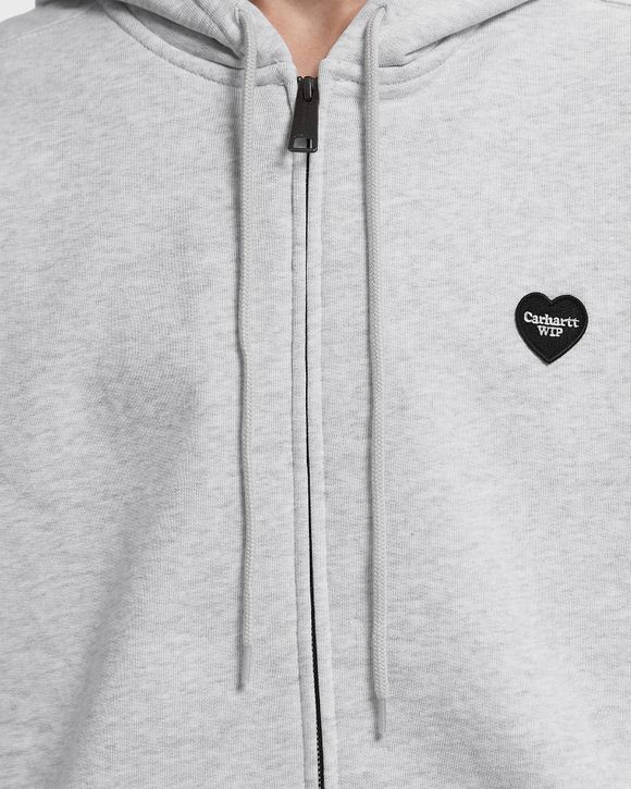 Carhartt WIP Hooded Heart II Hartt Sweat Jacket Grey | BSTN