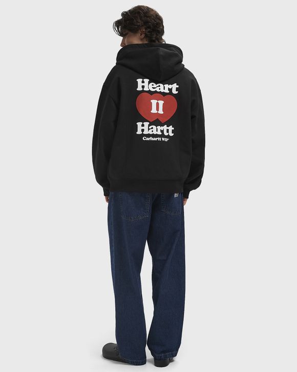 Carhartt WIP Hooded Heart II Hartt Sweat Jacket Black | BSTN