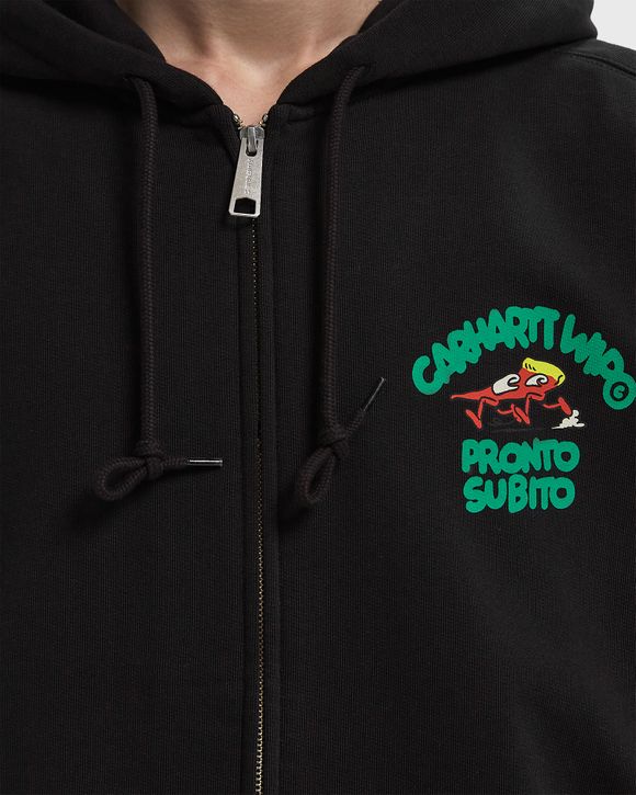 【carhartt】\"Hooded Pronto\" スウェット ジップ フーディ/black Carhartt WIP Hooded Pronto Sweat Jacket Black | BSTN Store
