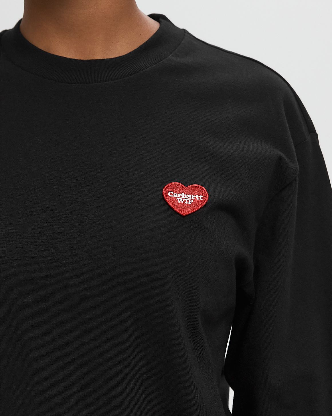 Carhartt WIP WMNS L/S Heart Patch Tee Black | BSTN Store