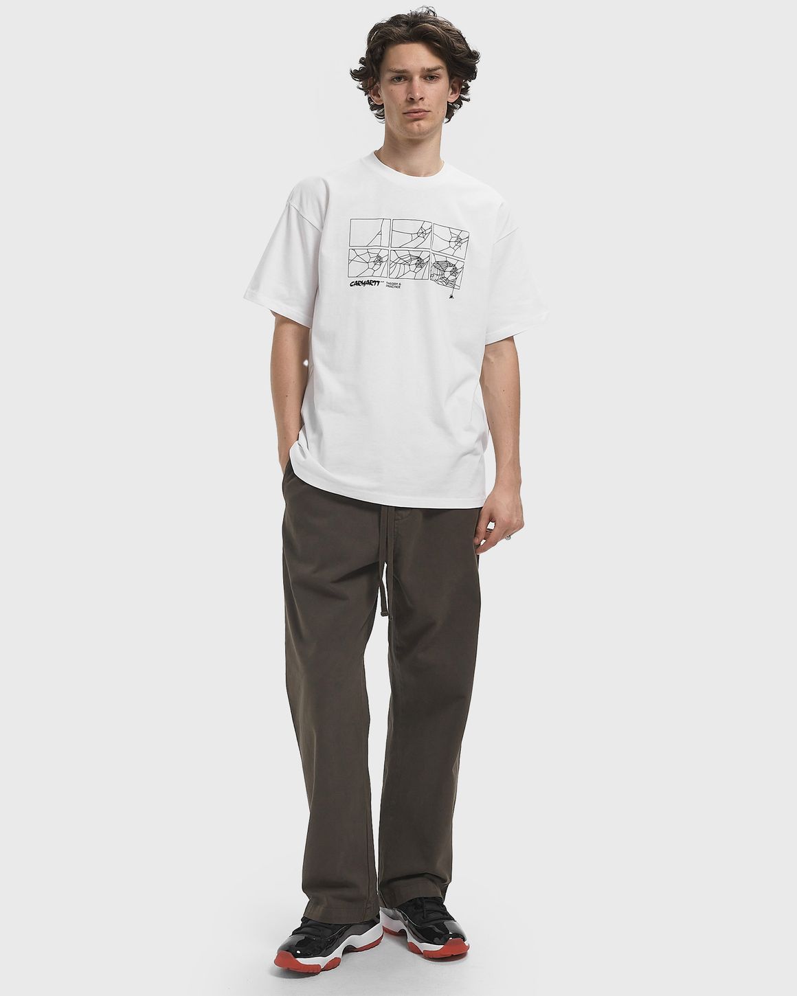 Carhartt WIP S/S Theory And Practice T-S White | BSTN Store