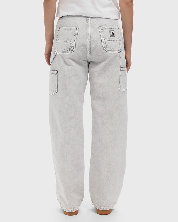パンツ CARHARTT WIP GREY PIERCE COTTON PANTS Carhartt WIP - W' Pierce Rinsed Smoke Green - Pants