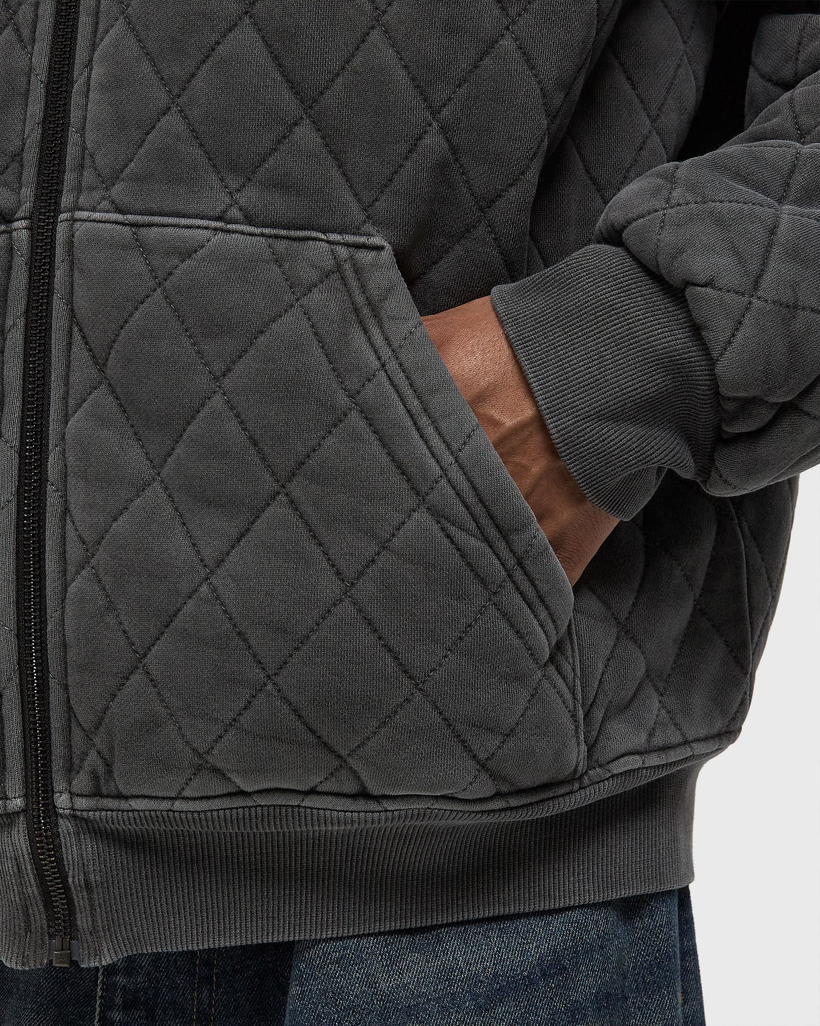 Hooded Vista Quilted Sweat Jacket